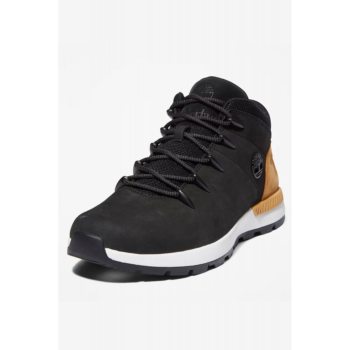 Timberland TB0A24AB Euro Sprint Trekker Nubuck Mid Hiker Suede Boot - Black/Wheat