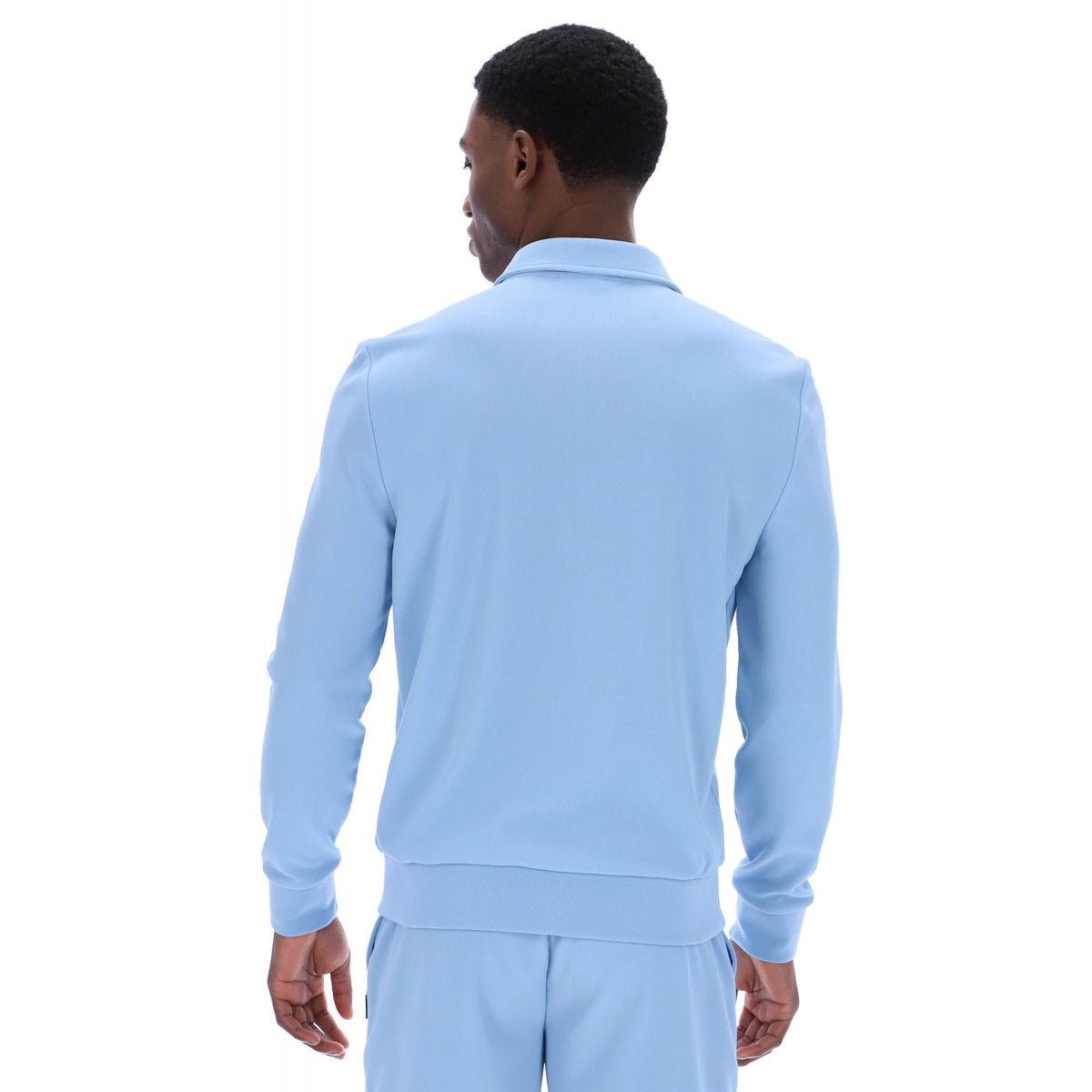 Fila Vintage Tommaso MH015 Contrast Colour Panel Cut & Sew Track Top - Sky Blue/Gardenia