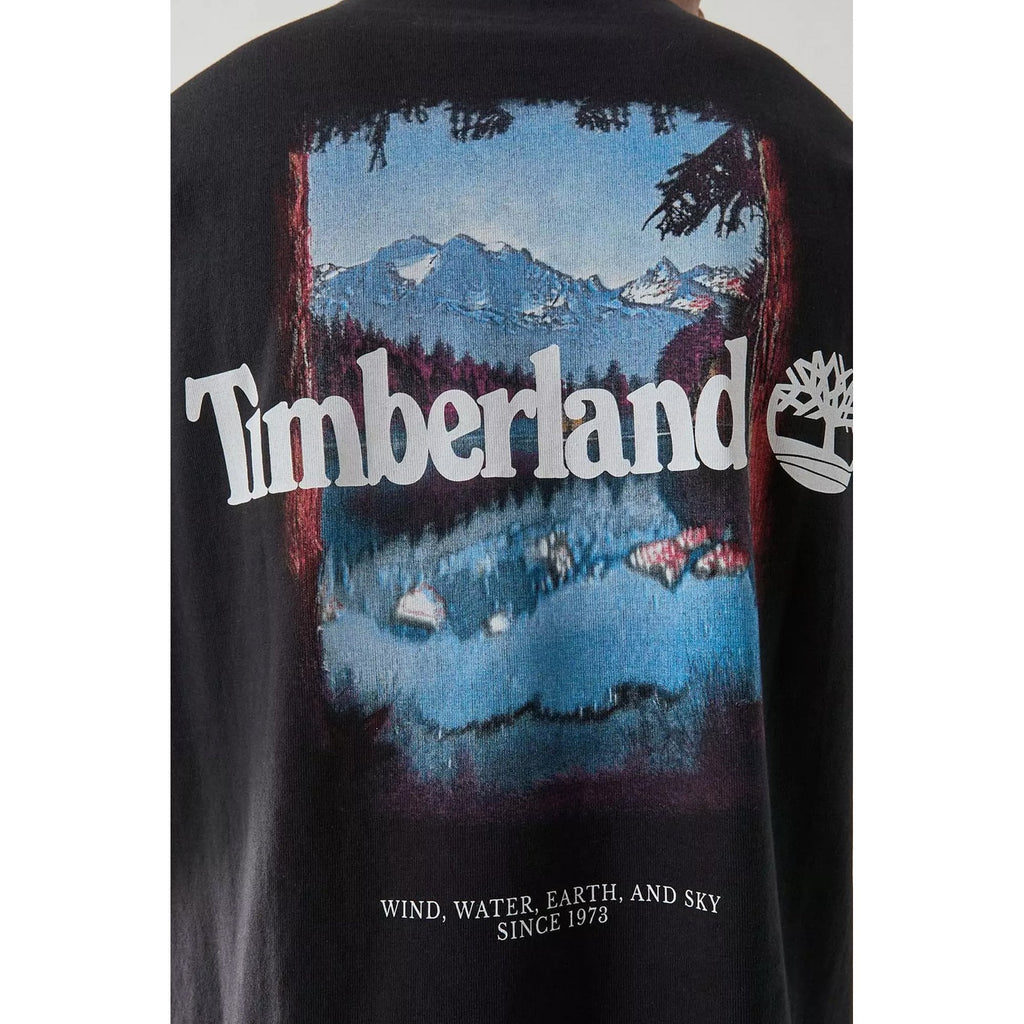 Timberland TB0A5MQR Outdoor Back Graphic Box Fit Half Sleeve T-Shirt - Black