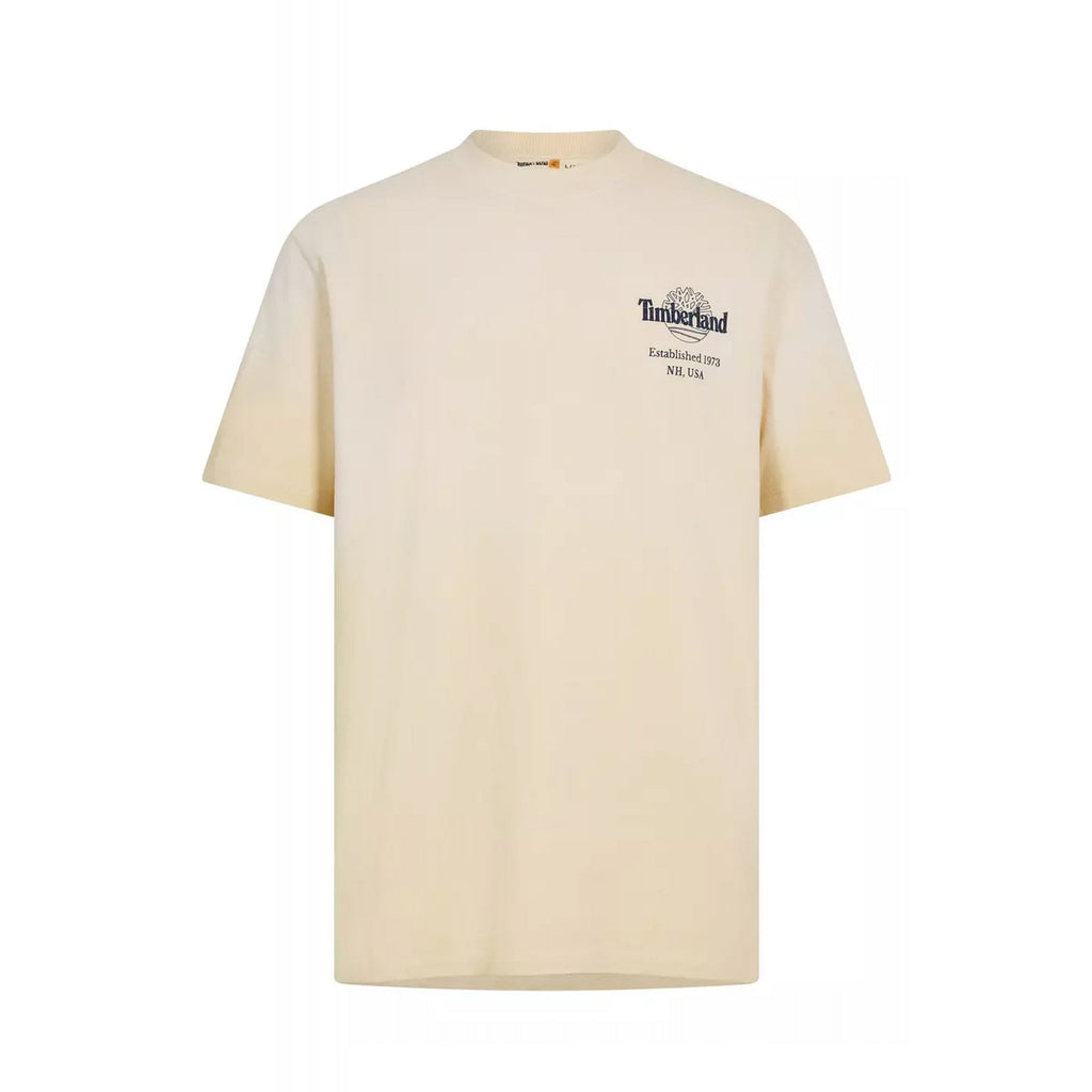Timberland TB0A5MMM Sunfaded Tree Back Graphic Logo Heavyweight Half Sleeve T-Shirt