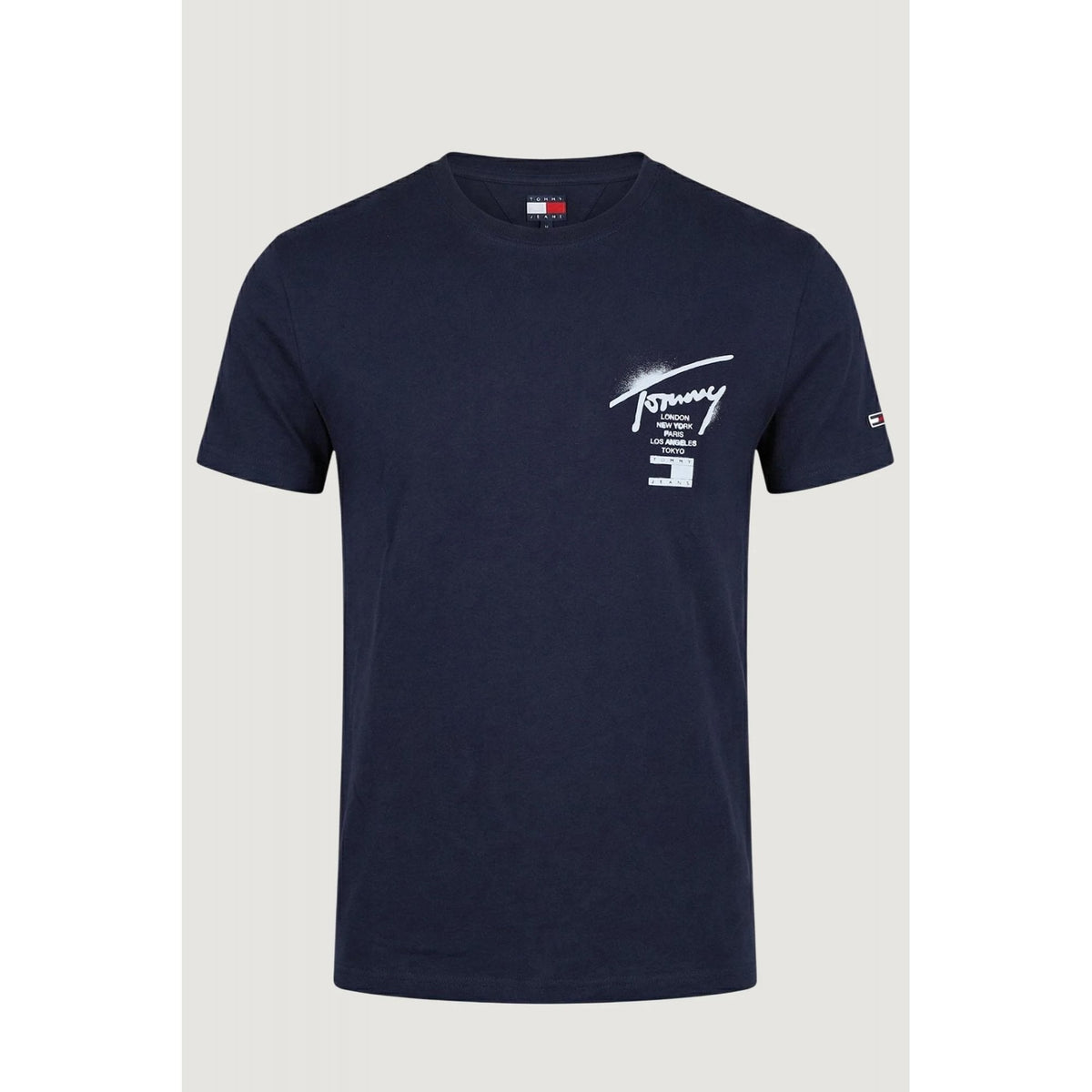 Tommy Jeans | DM22553 Regular City Sign Script Logo Print Half Sleeve T-Shirt