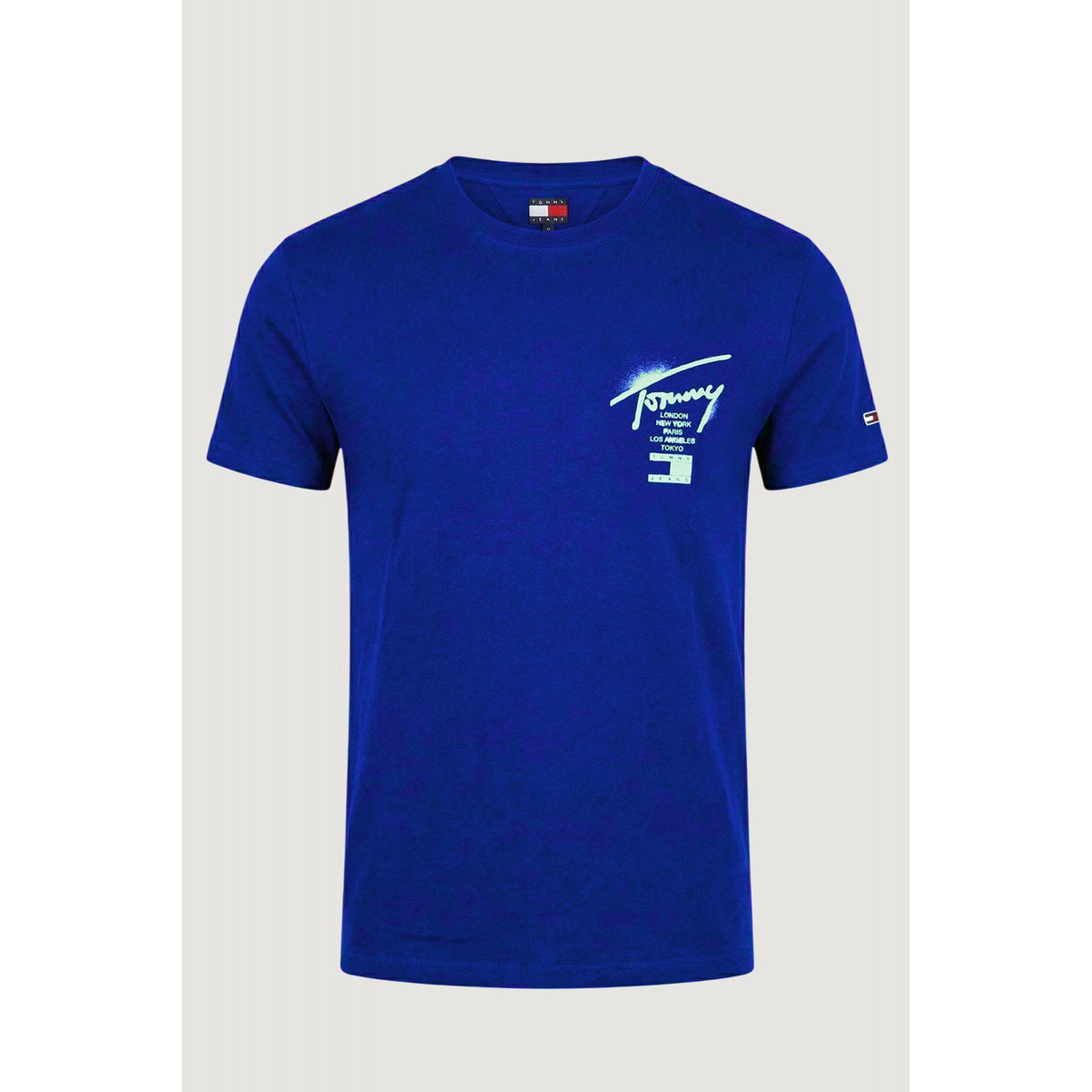 Tommy Jeans | DM22553 Regular City Sign Script Logo Print Half Sleeve T-Shirt