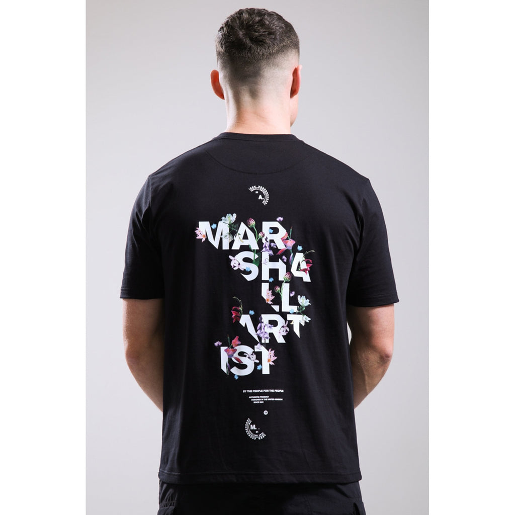 Marshall Artist | 1187 Renaissance Floral Graphic Back Print Half Sleeve T-Shirt