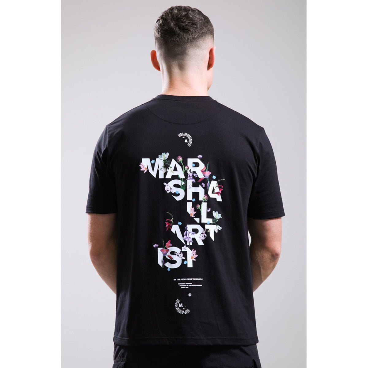 Marshall Artist | 1187 Renaissance Floral Graphic Back Print Half Sleeve T-Shirt