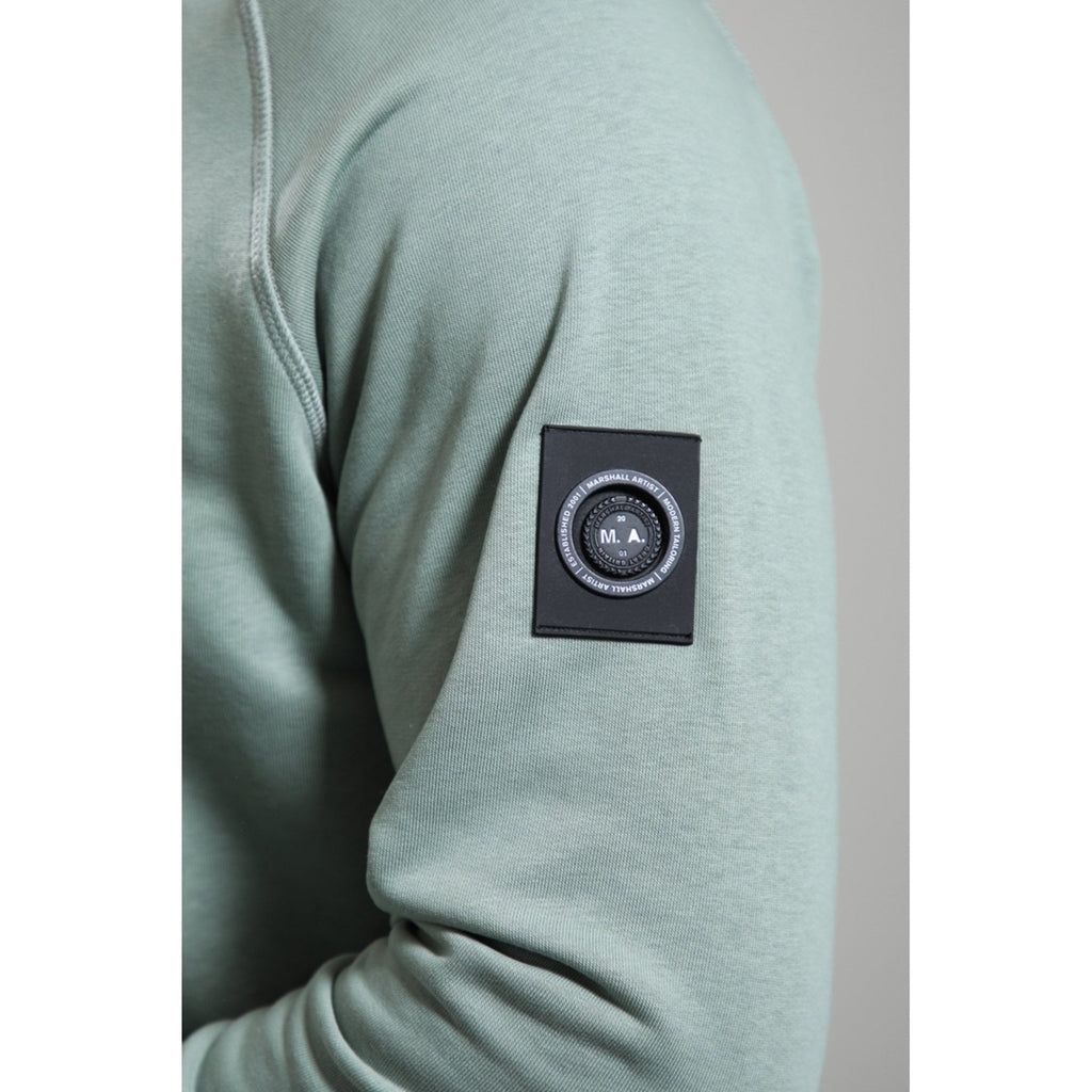 Marshall Artist | 1195 Siren Circle Badge Logo Crew Sweat Top - Sage