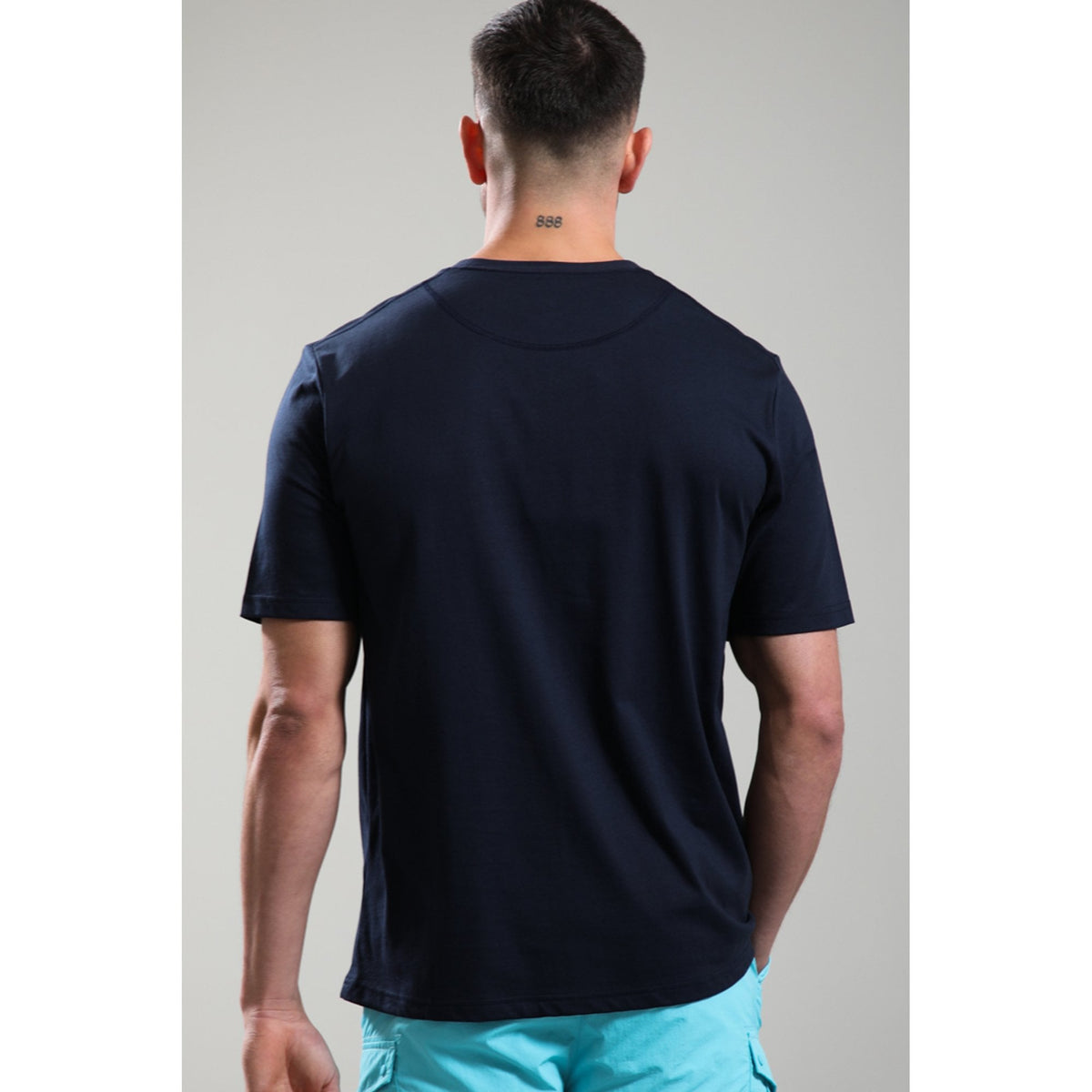 Marshall Artist | 1201 Thermo Logo Print Cotton Jersey Half Sleeve T-Shirt - Navy