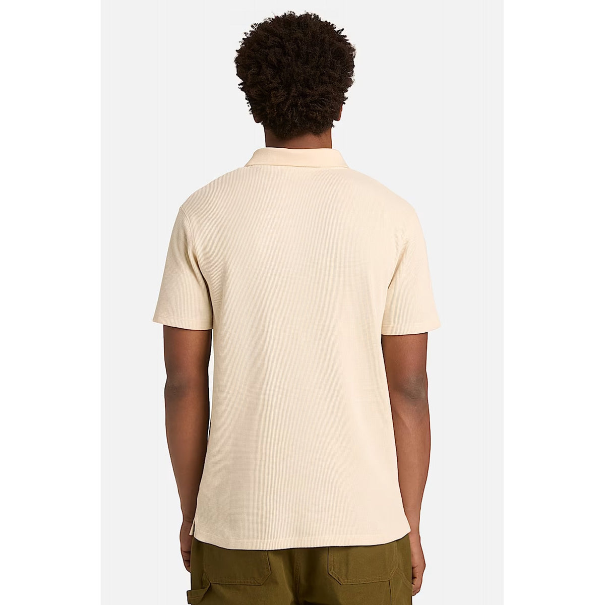 Timberland TB0A41S5 Wharf River Waffle Textured Half Sleeve Pique Polo T-Shirt