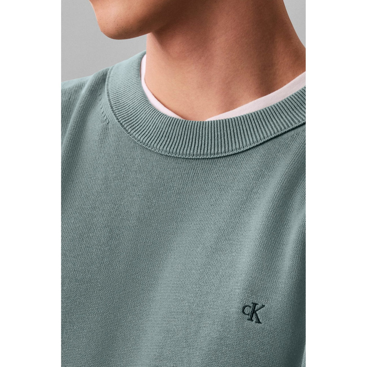 Calvin Klein Jeans | LV04RC309G Small Logo Crew Cotton Sweat Top