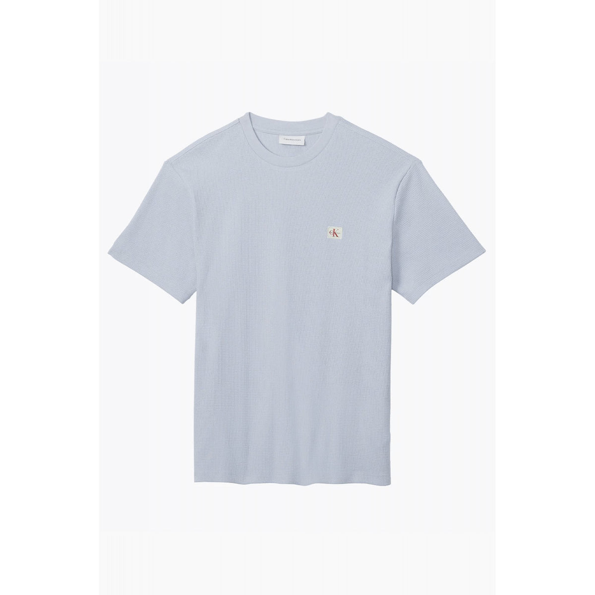 Calvin Klein Jeans | LV04RD008G Textured Waffle Woven Badge Logo Half-Sleeve T-Shirt