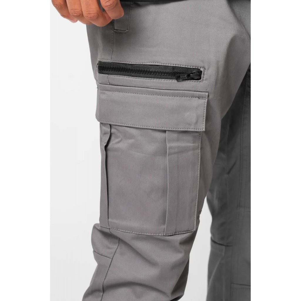 Valere Milano | Nuovo VM-132 Stretch Dobby Cuffed Cargo Pants Jogger - Charcoal