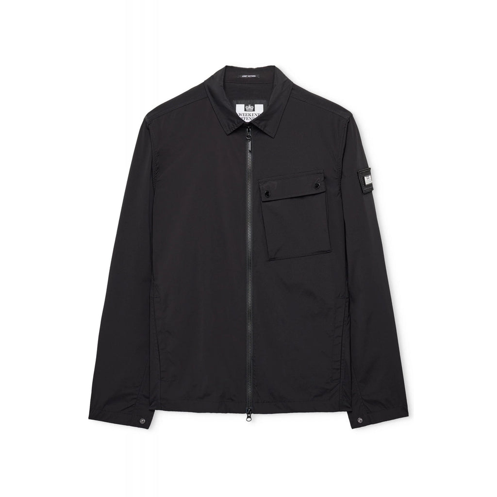 Weekend Offender OS3A03 Southbank Lightweight Technical Nylon Collar Overshirt Jacket