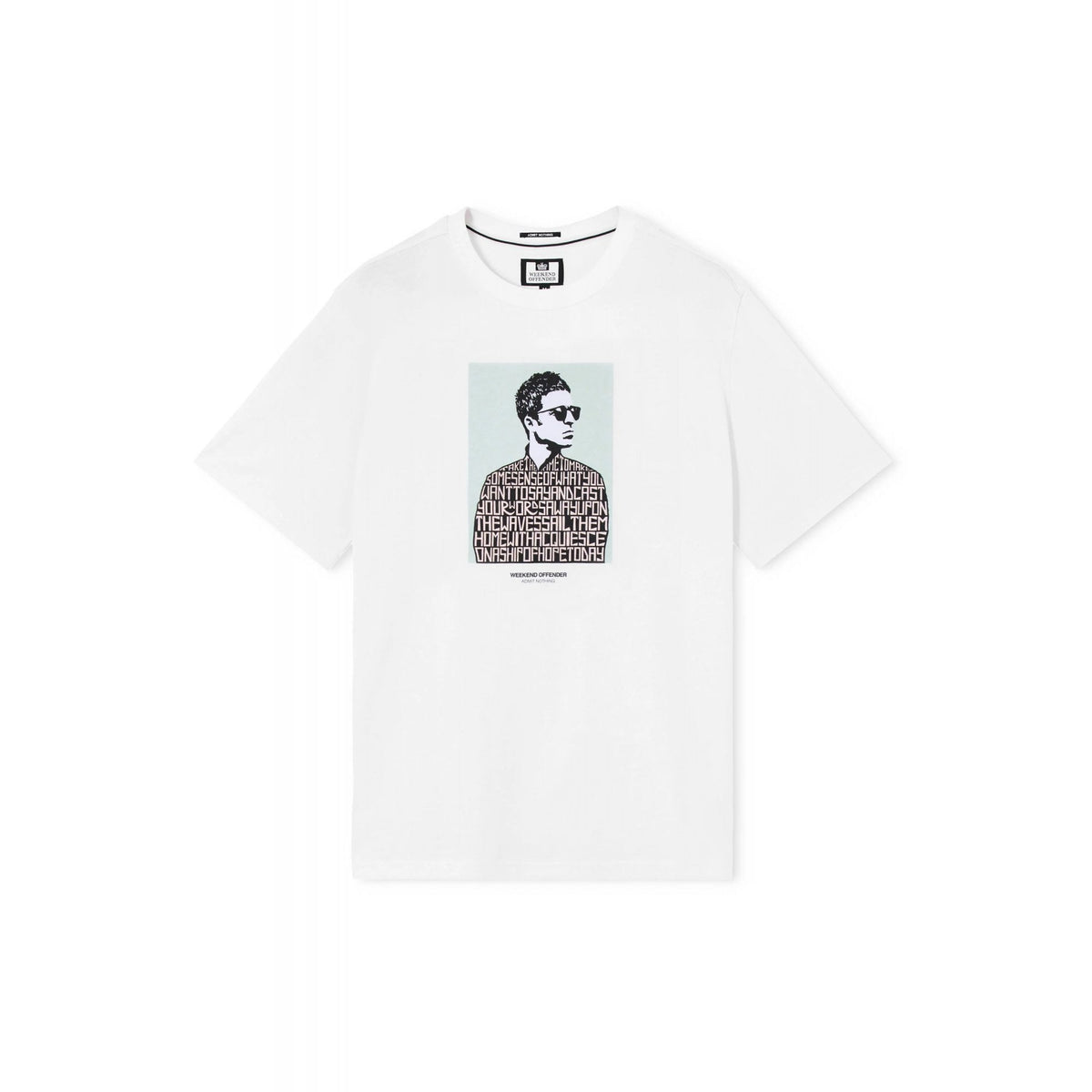 Weekend Offender PT1B08 Camden 'Liam Gallagher' Lyrics Graphic Print Half Sleeve T-Shirt
