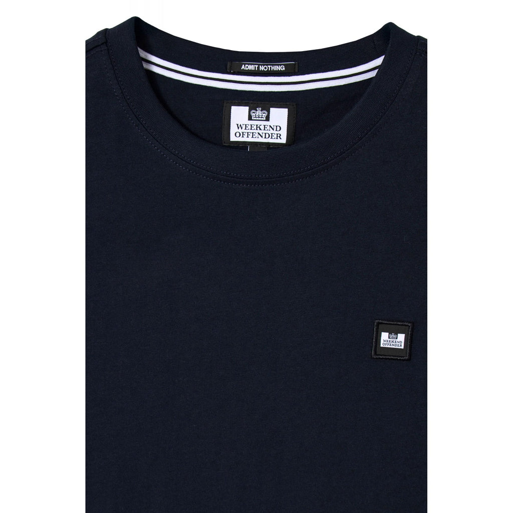 Weekend Offender TS1B01 Brooklands Small Badge Logo Half Sleeve T-Shirt