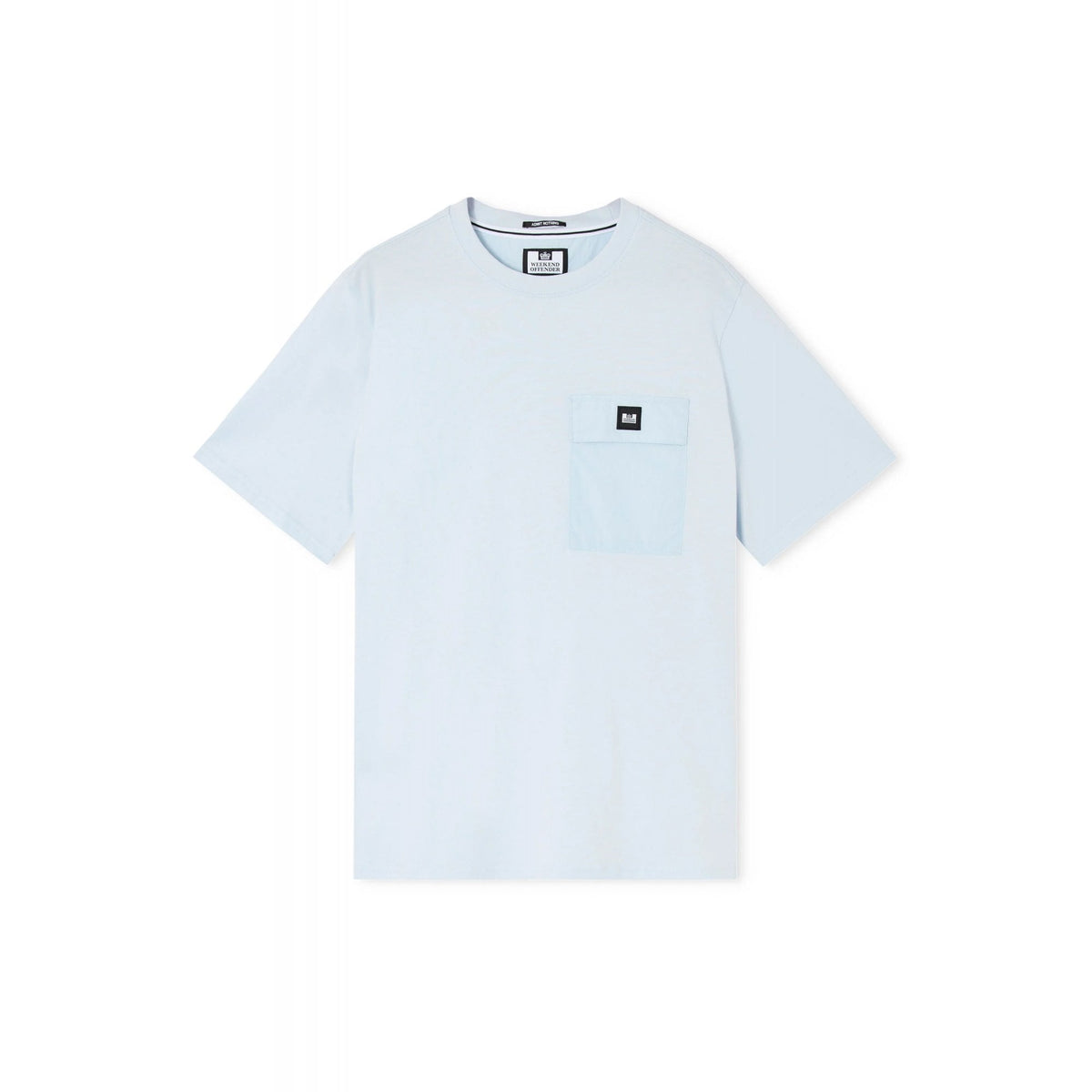 Weekend Offender TS1B17 Stiniva Contrast Parachute Nylon Pocket T-Shirt - Sky Blue