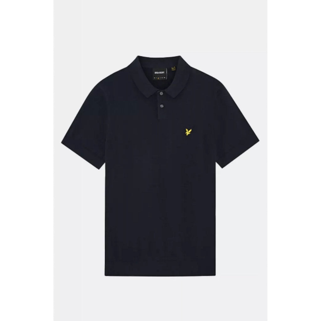 Lyle & Scott | KN2412V Plain Classic Pique Knitted Polo T-Shirt
