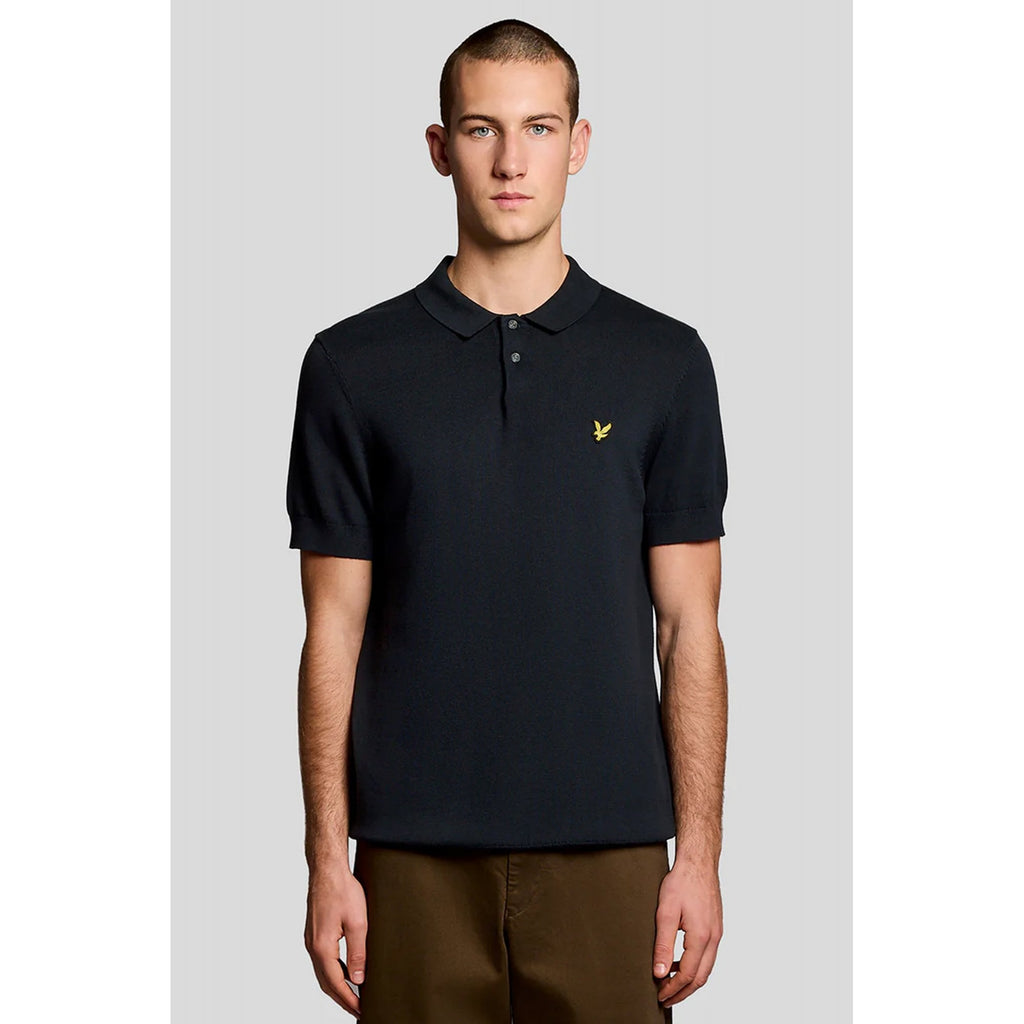 Lyle & Scott | KN2412V Plain Classic Pique Knitted Polo T-Shirt