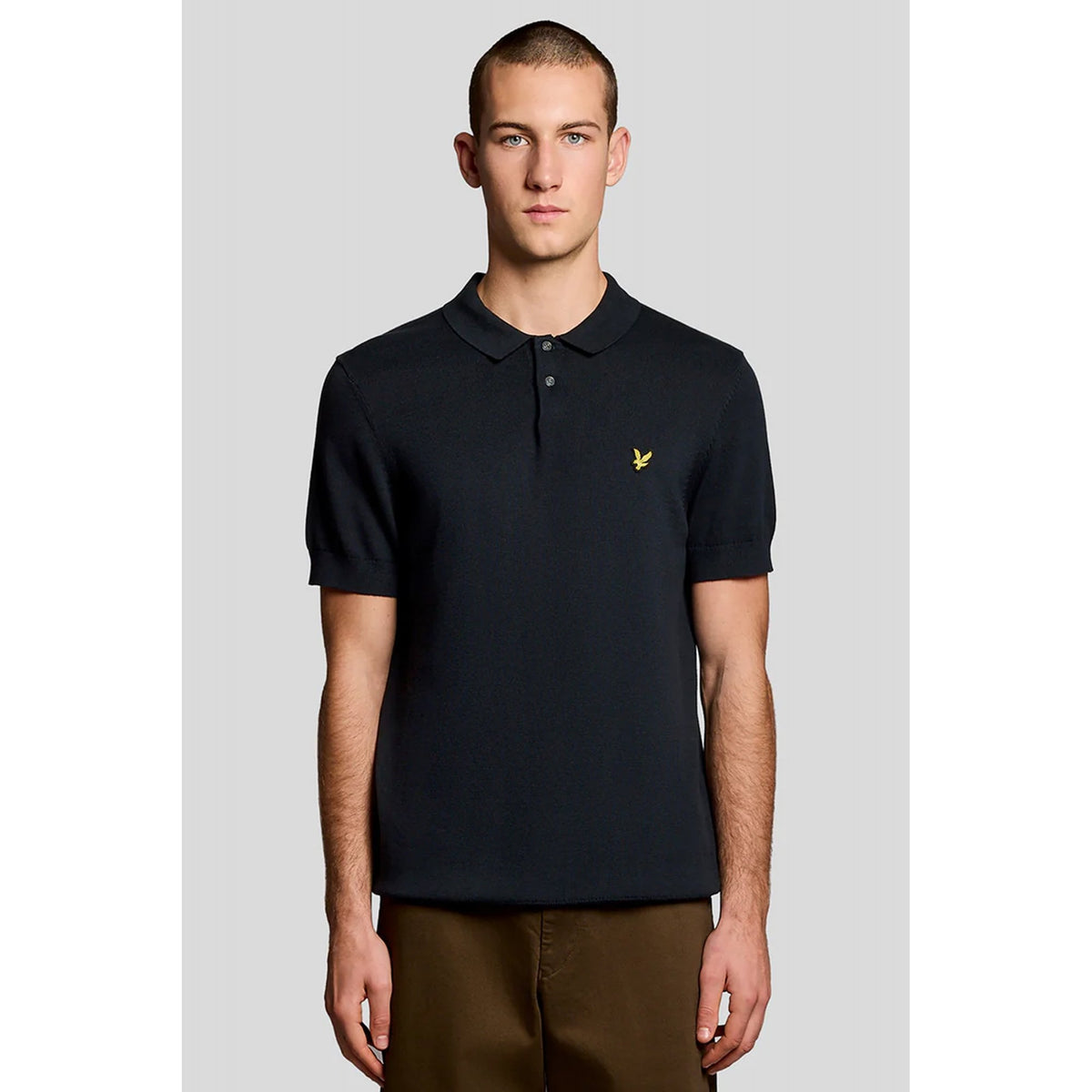 Lyle & Scott | KN2412V Plain Classic Pique Knitted Polo T-Shirt