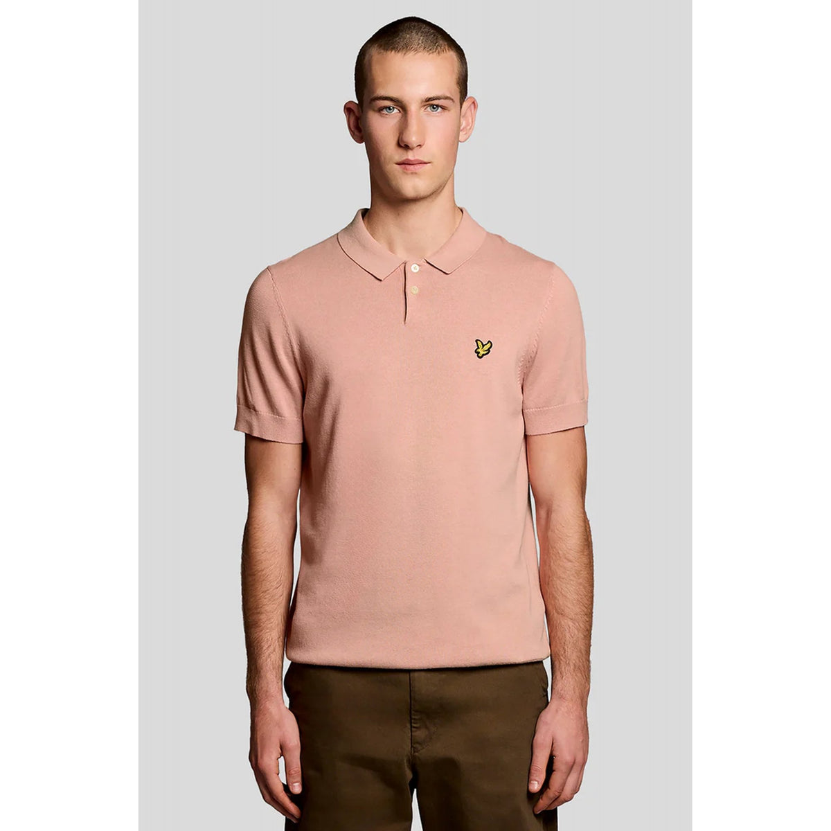 Lyle & Scott | KN2412V Plain Classic Pique Knitted Polo T-Shirt