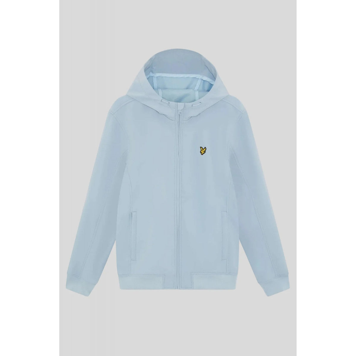 Lyle & Scott | JK2200V Mesh-Back Softshell Zip Through Hooded Lightweight Jacket - Opal Blue