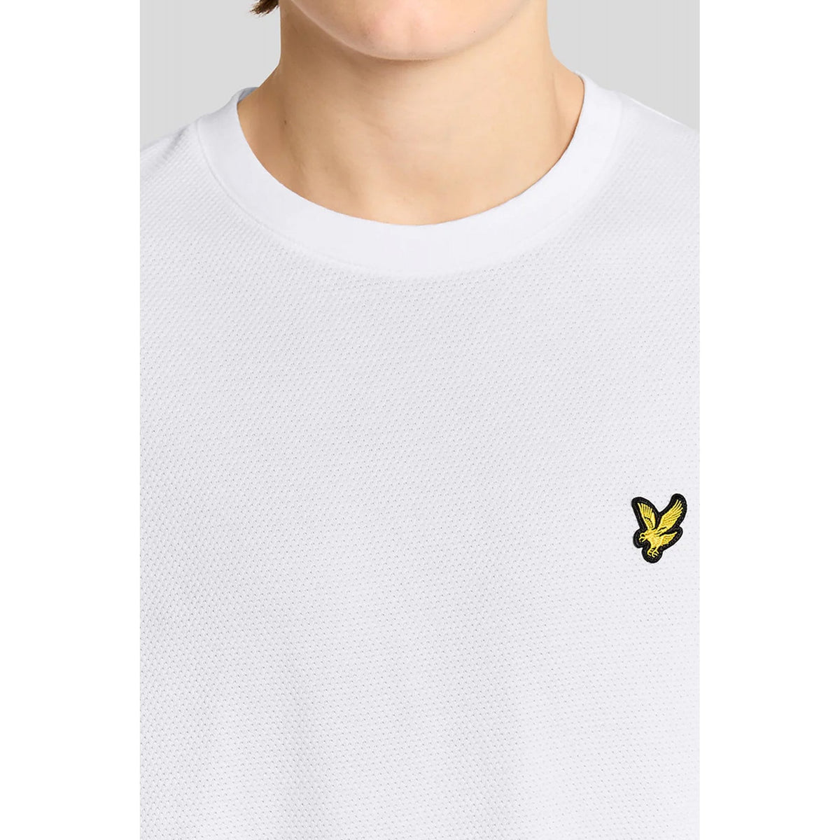 Lyle & Scott | TS2406V Jacquard Popcorn Texture Relaxed Fit Crew Neck T-Shirt