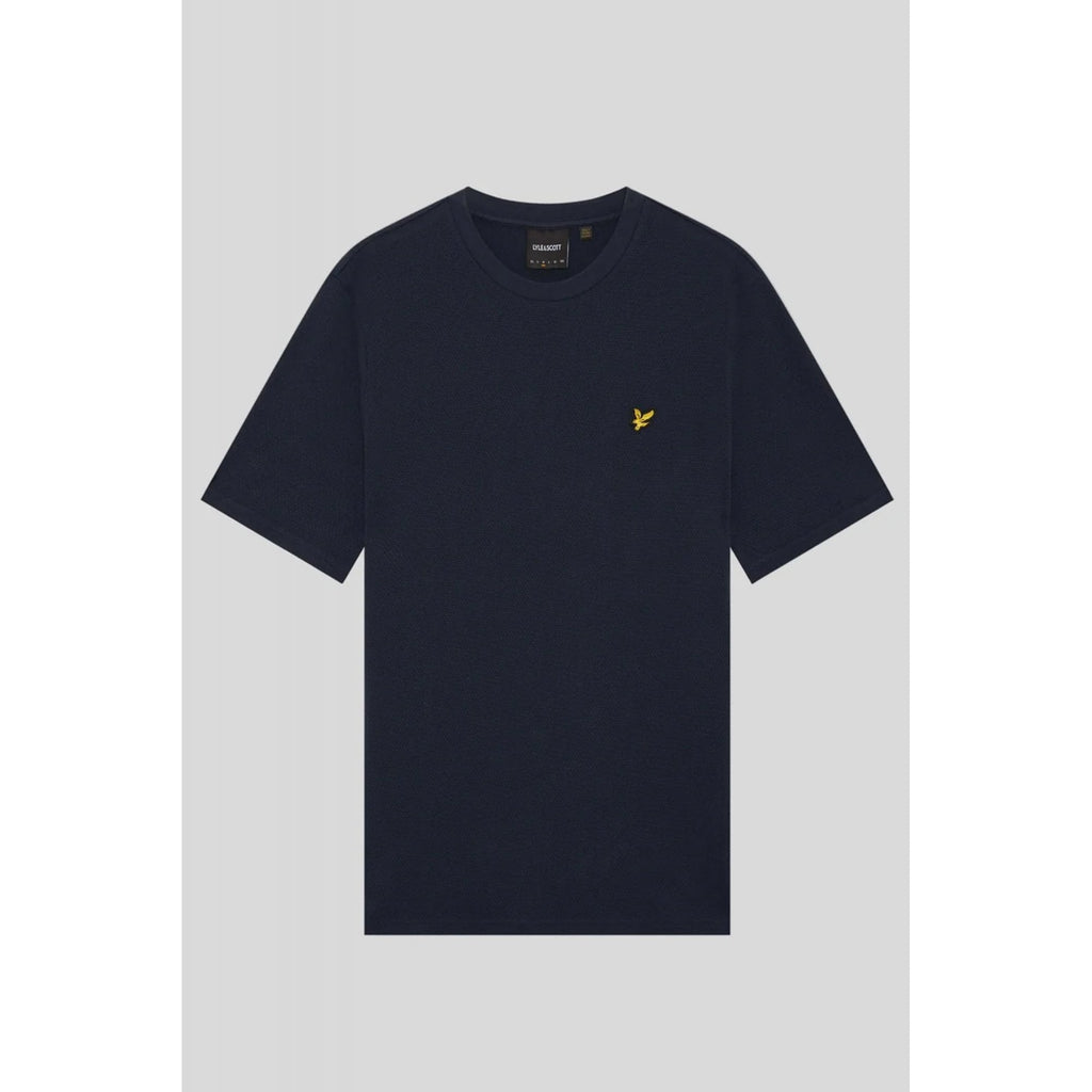 Lyle & Scott | TS2406V Jacquard Popcorn Texture Relaxed Fit Crew Neck T-Shirt