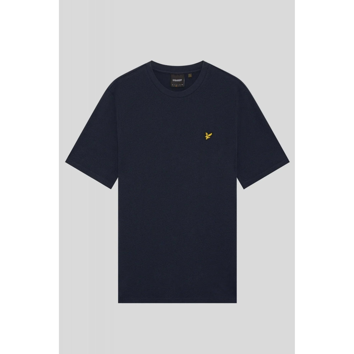 Lyle & Scott | TS2406V Jacquard Popcorn Texture Relaxed Fit Crew Neck T-Shirt