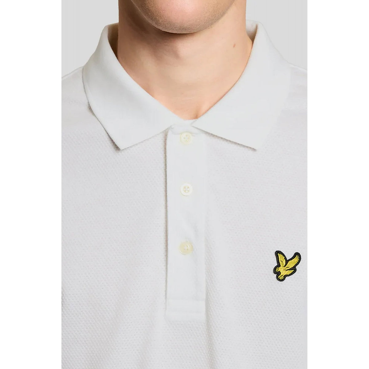Lyle & Scott | SP2400V Jacquard Popcorn Texture Relaxed Fit Polo T-Shirt
