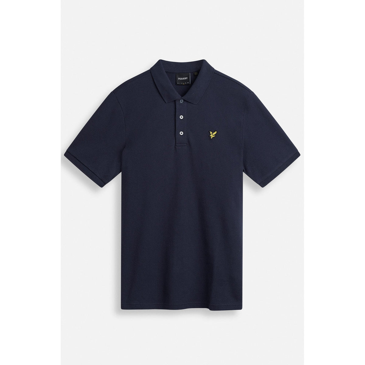 Lyle & Scott | SP2400V Jacquard Popcorn Texture Relaxed Fit Polo T-Shirt