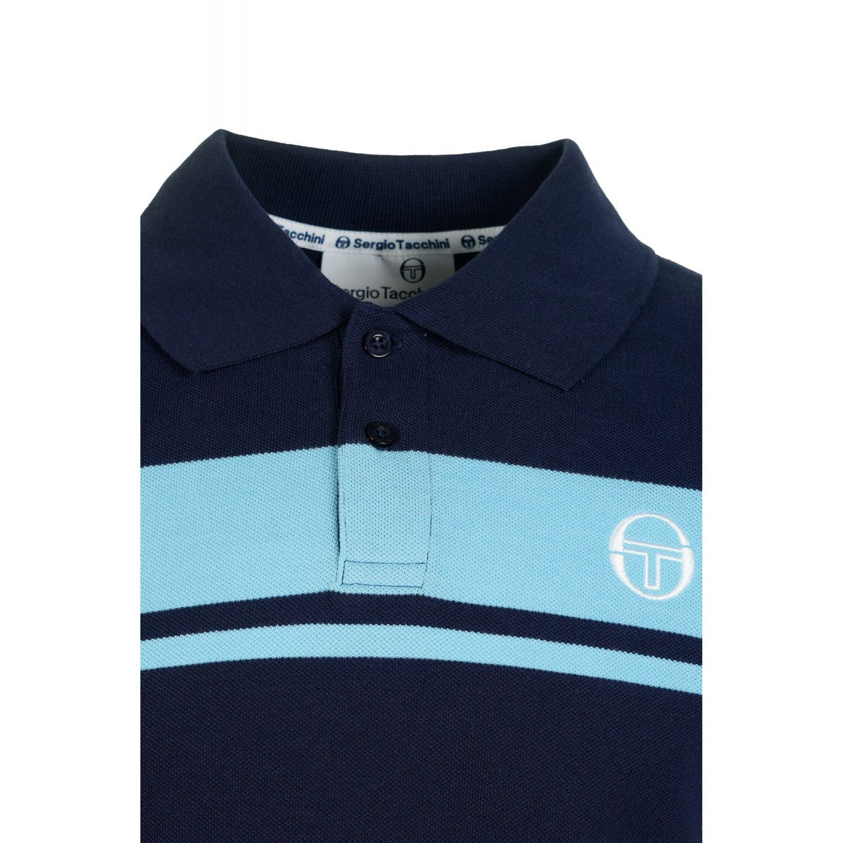 Sergio Tacchini | Youngline 4554-238 Contrast Double Stripe Polo T-Shirt