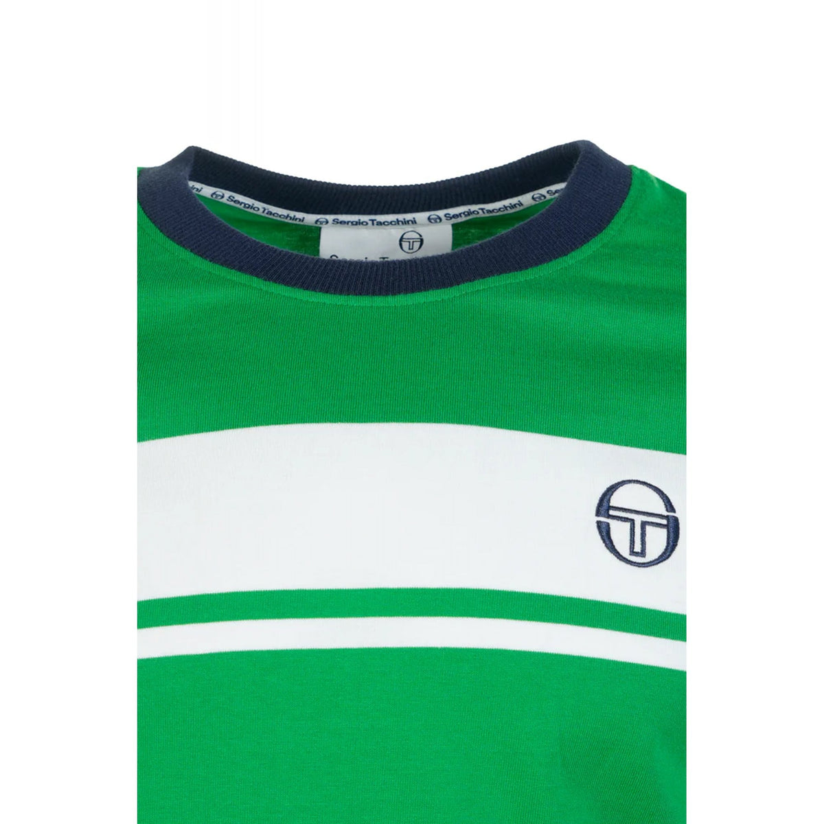 Sergio Tacchini | Master 4593 Retro Contrast Stripe Half Sleeve T-Shirt