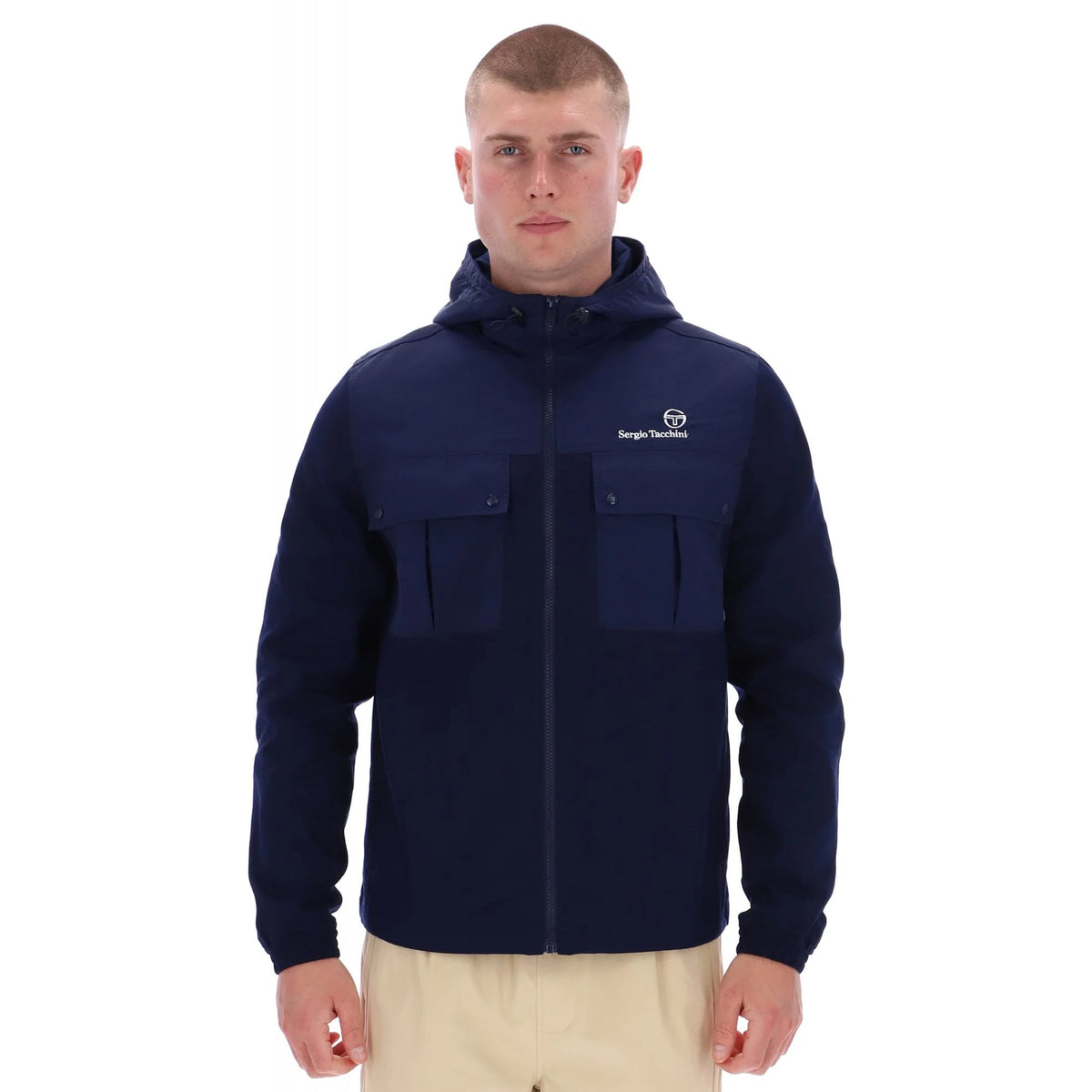 Sergio Tacchini | Calisti 2233 Nylon Panel Lightweight Hood Jacket