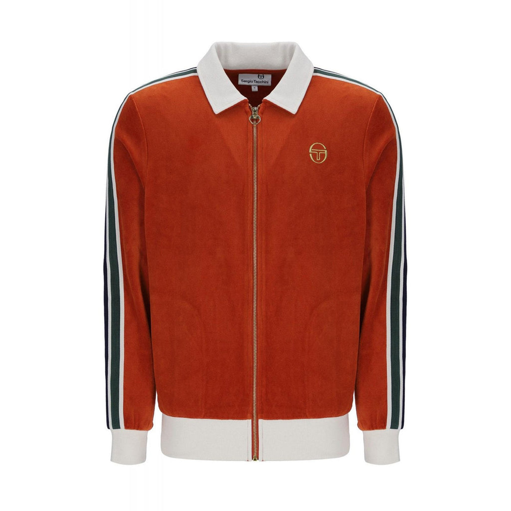 Sergio Tacchini | 2299 Monte Vintage Velour Contrast Tape Tracksuit Set - Rooibos Tea