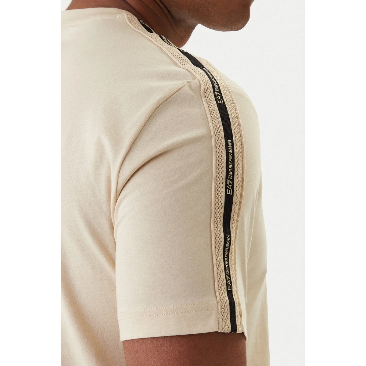 EA7 | Emporio Armani 7M001476 AF10375 Logo Tape Detail Half Sleeve T-Shirt