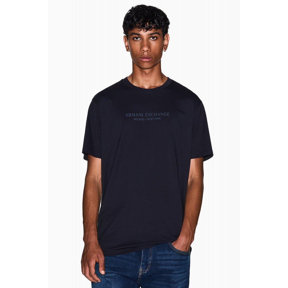 Armani Exchange | AX XM001280 AF10361 Injection Mould Logo Design Half Sleeve T-Shirt