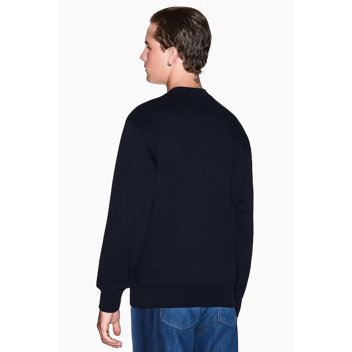 Armani Exchange | AX XM001284 AF20934 Injection Mould Logo Design Sweat Top - Dark Navy