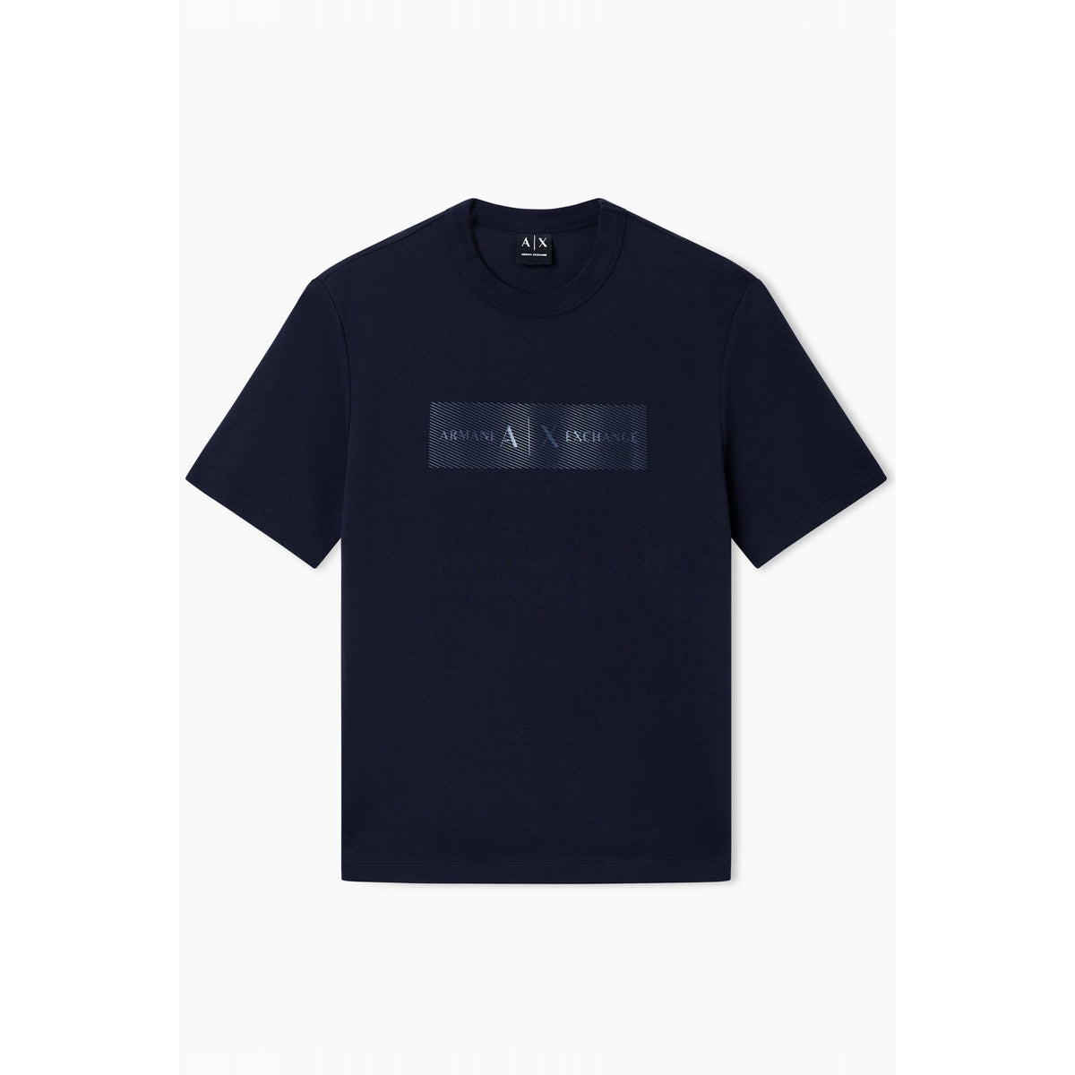 Armani Exchange | AX XM002470 AF21869 Textured Minimalist Stripe Logo Design Oversize T-Shirt