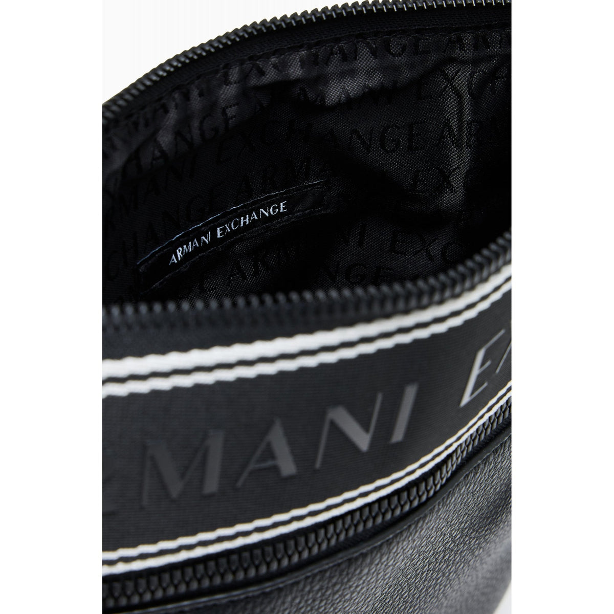 Armani Exchange | AX XM002610 AF22662 Tape Design Cross Body Messenger Bag - Black