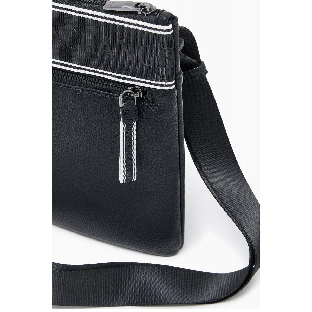 Armani Exchange | AX XM002610 AF22662 Tape Design Cross Body Messenger Bag - Black