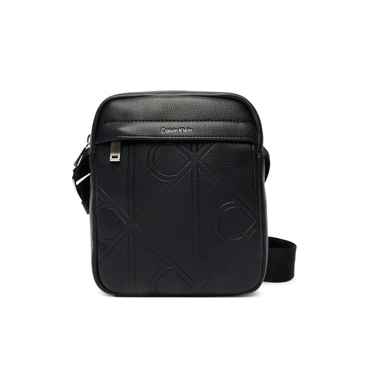 Calvin Klein Jeans | LV04D3331G Emblem Embossed Reporter Cross Body Bag - Black