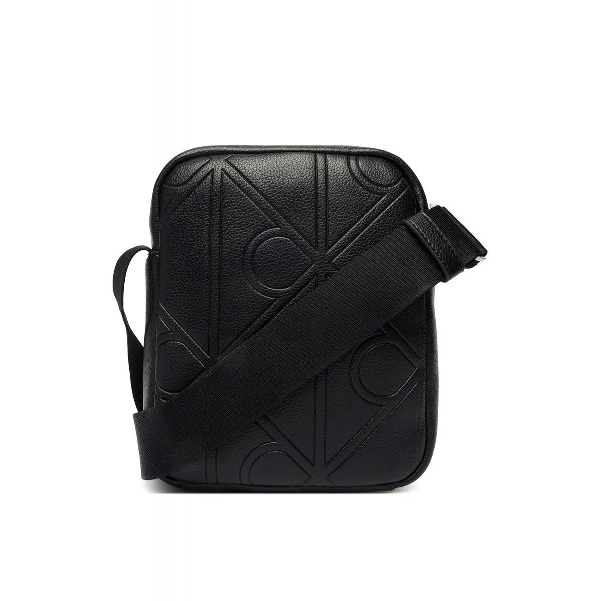 Calvin Klein Jeans | LV04D3331G Emblem Embossed Reporter Cross Body Bag - Black
