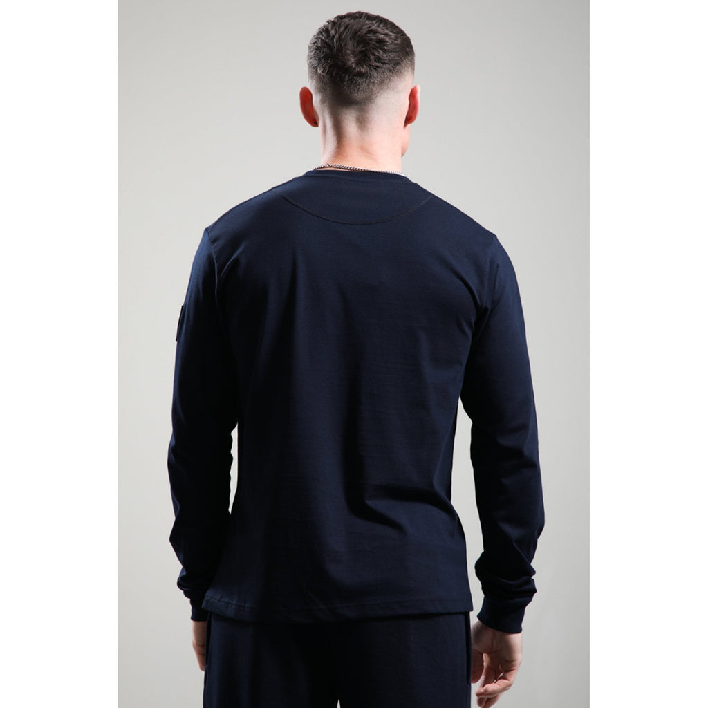 Marshall Artist | 1180 Siren Circle Badge Logo Long Sleeve Top - Navy