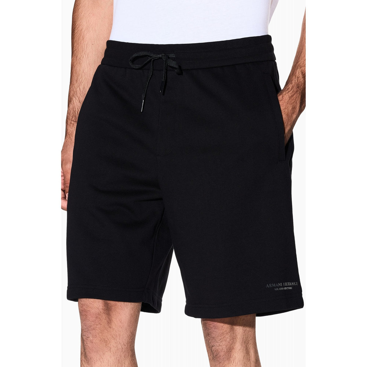 Armani Exchange | AX XM001300 AF20934 Injection Mould Logo Design Cotton Short - Dark Navy