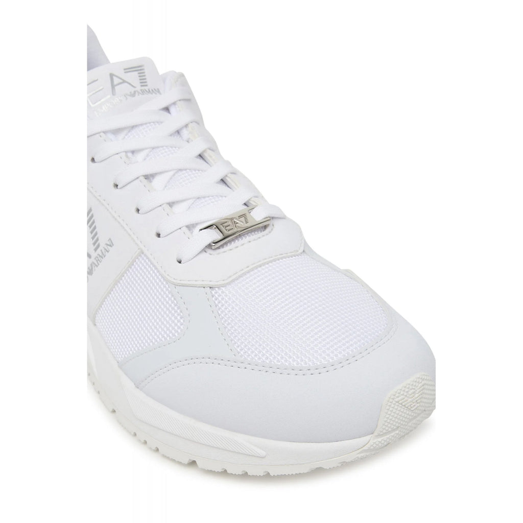 EA7 | Emporio Armani AF13550 0656 MZ2024 Textile Leather Fabric Trainer - White