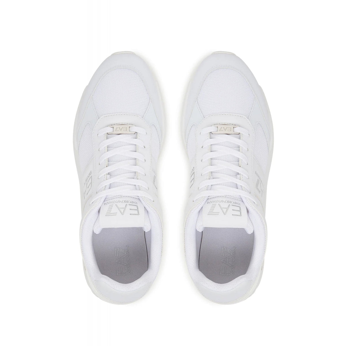 EA7 | Emporio Armani AF13550 0656 MZ2024 Textile Leather Fabric Trainer - White