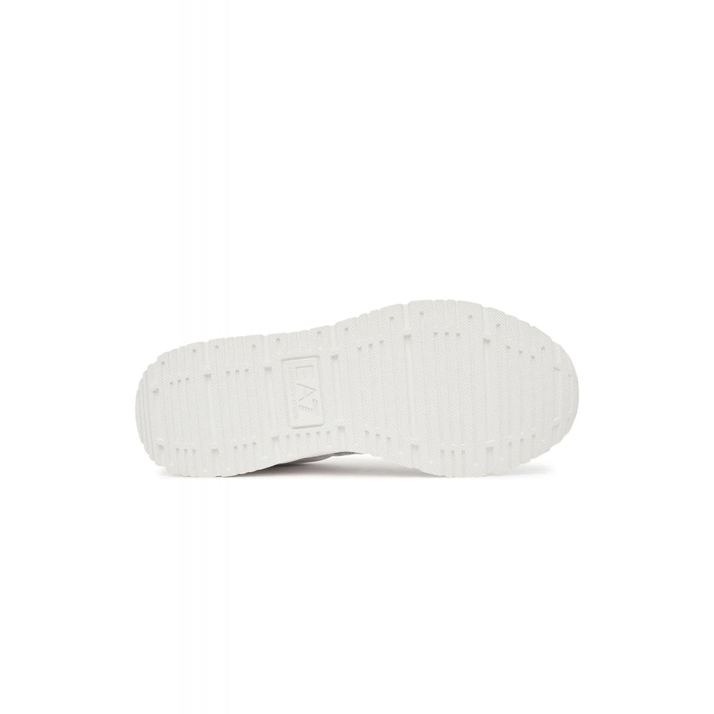 EA7 | Emporio Armani AF13550 0656 MZ2024 Textile Leather Fabric Trainer - White