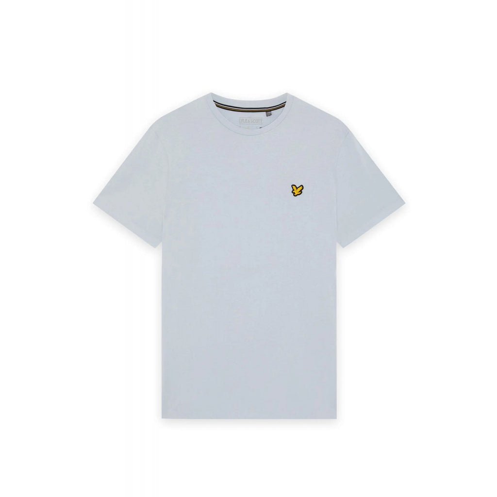 Lyle & Scott | TS2485 Plain Sport Rubberised Logo Crew Neck T-Shirt - Sky Blue Lagoon