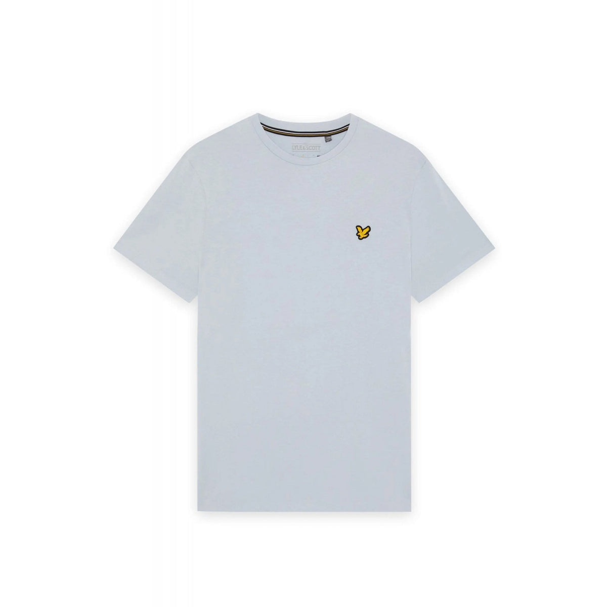 Lyle & Scott | TS2485 Plain Sport Rubberised Logo Crew Neck T-Shirt - Sky Blue Lagoon