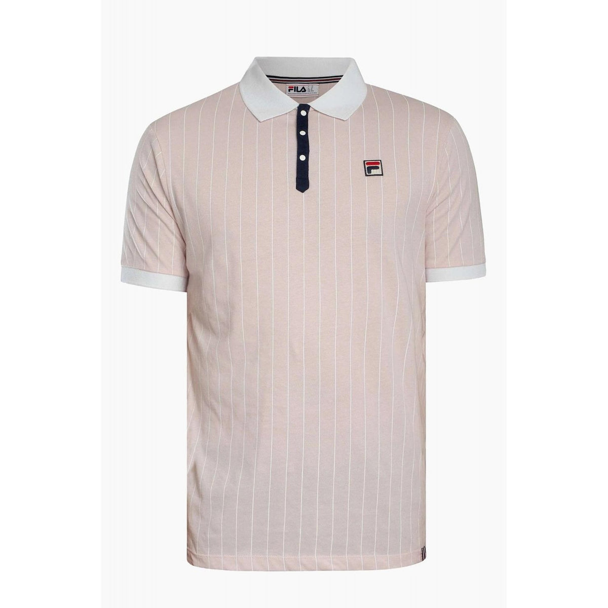 Fila Vintage BB1 LM1839AT Classic Striped Polo T-Shirt