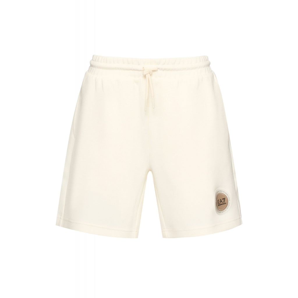 EA7 | Emporio Armani 7X000458 AF12660 Core Stitch Circle Badge Logo Short - Cream