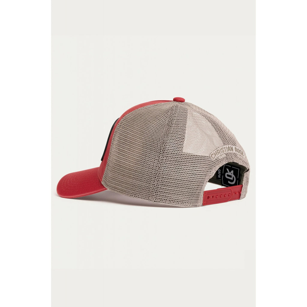 Christian Rose | CR053 Washed Iconic II Plate Trucker Mesh Baseball Cap